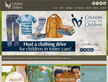 Tablet Screenshot of citizenscaringforchildren.org